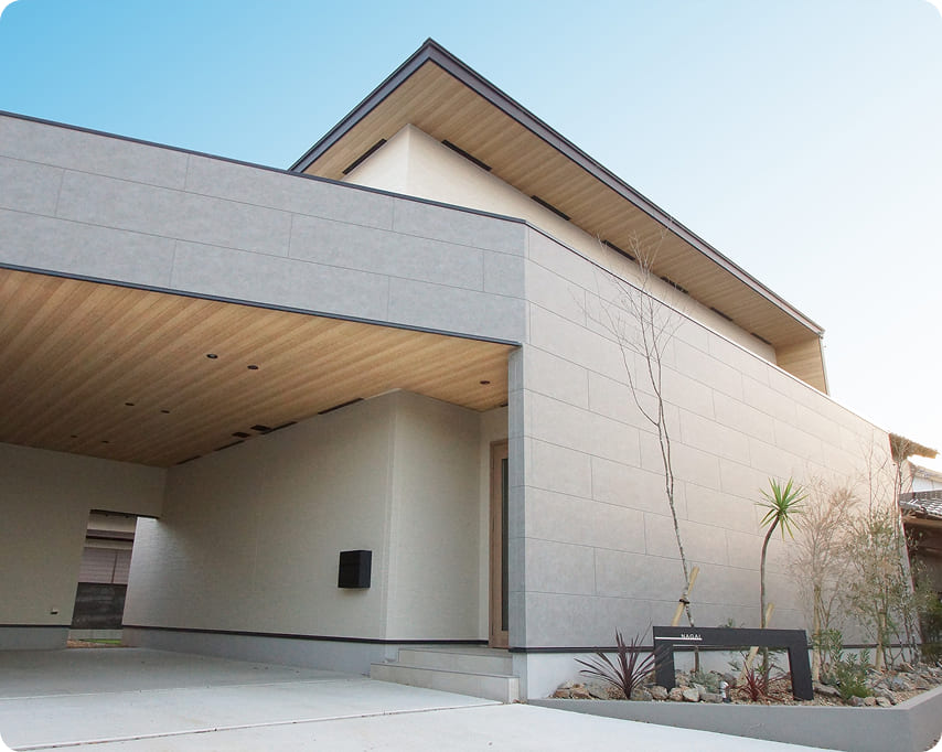 補助金制度を活用して建てた住宅の外観